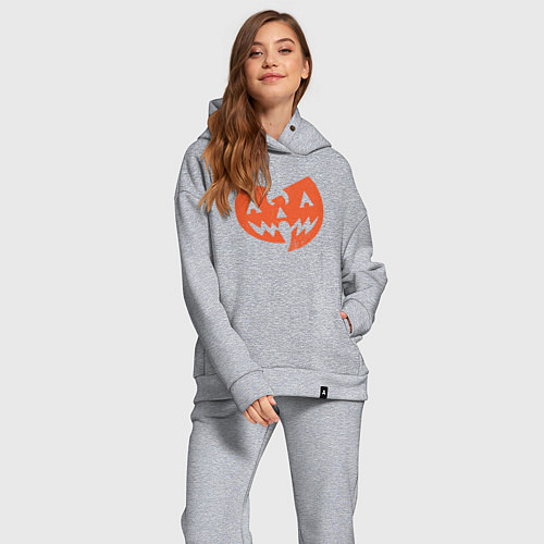 Женский костюм оверсайз Wu-Tang halloween / Меланж – фото 2