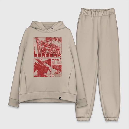 Женский костюм оверсайз Аниме Берсерк / Миндальный – фото 1