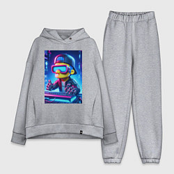 Женский костюм оверсайз Барт Симпсон - киберпанк