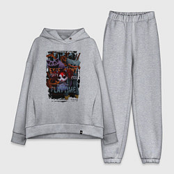 Женский костюм оверсайз Монстры Poppy Playtime, цвет: меланж