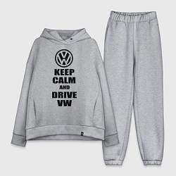 Женский костюм оверсайз Keep Calm & Drive VW