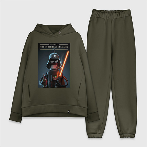 Женский костюм оверсайз Дарт Бендер наследие / Хаки – фото 1