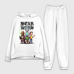 Женский костюм оверсайз Yoda and Chewbacca are friends of Rick and Morty -