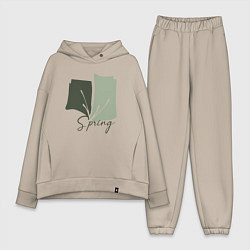 Женский костюм оверсайз Spring, цвет: миндальный