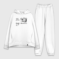 Женский костюм оверсайз Муза фотографа, цвет: белый