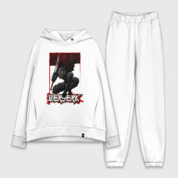 Женский костюм оверсайз Берсерк Гатс меч, цвет: белый