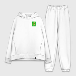 Женский костюм оверсайз Зелёный фонарь, цвет: белый