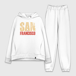 Женский костюм оверсайз San Francisco, цвет: белый