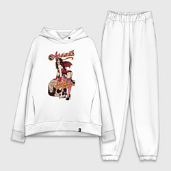 Женский костюм оверсайз Aerosmith Woman, цвет: белый