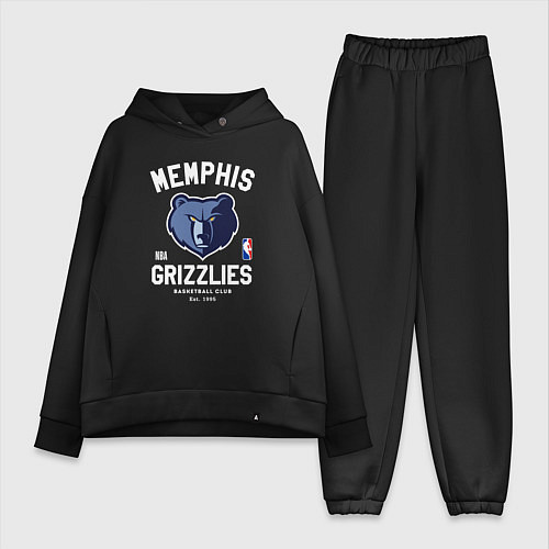 Женский костюм оверсайз Memphis Grizzlies - NBA team / Черный – фото 1