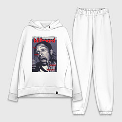 Женский костюм оверсайз Asap Rocky billboard, цвет: белый