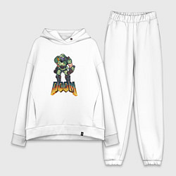 Женский костюм оверсайз Doom солдат марса, цвет: белый