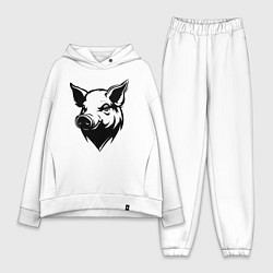 Женский костюм оверсайз Свиная голова