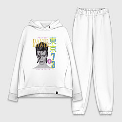 Женский костюм оверсайз David Bowie - Live in Tokyo 73, цвет: белый