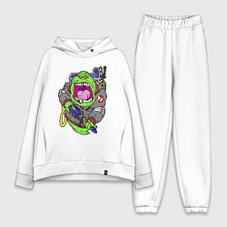 Женский костюм оверсайз Ghostbusters - Лизун охотник, цвет: белый