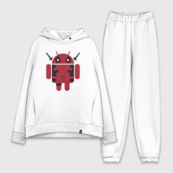 Женский костюм оверсайз Android Deadpool, цвет: белый