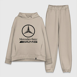 Женский костюм оверсайз AMG, цвет: миндальный