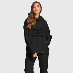 Женский костюм оверсайз Toyota Logo, цвет: черный — фото 2