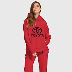Женский костюм оверсайз Toyota Logo, цвет: красный — фото 2