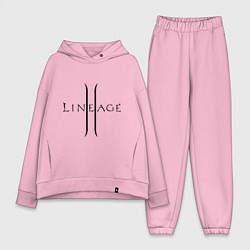 Женский костюм оверсайз Lineage logo, цвет: светло-розовый