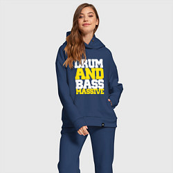Женский костюм оверсайз DRUM AND BASS MASSIVE, цвет: тёмно-синий — фото 2