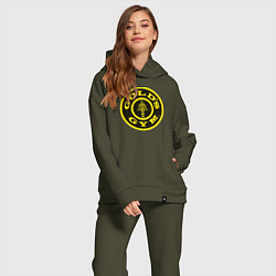 Женский костюм оверсайз Gold's Gym, цвет: хаки — фото 2