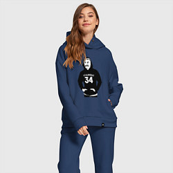 Женский костюм оверсайз Stalingrad 34, цвет: тёмно-синий — фото 2