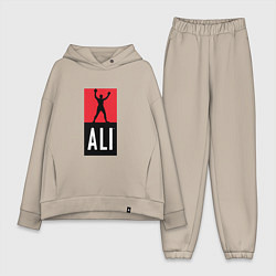 Женский костюм оверсайз Ali by boxcluber, цвет: миндальный