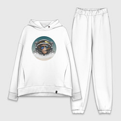Женский костюм оверсайз Космонавт 6.6, цвет: белый