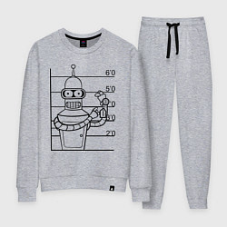 Костюм хлопковый женский Bender Wanted, цвет: меланж