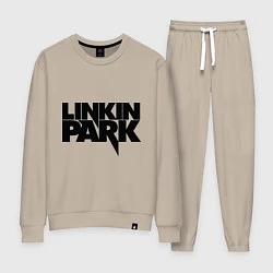Костюм хлопковый женский Linkin Park, цвет: миндальный