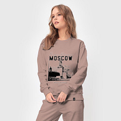 Костюм хлопковый женский Moscow Kremlin 1147, цвет: пыльно-розовый — фото 2