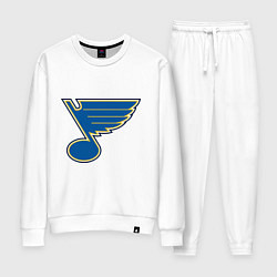 Костюм хлопковый женский St Louis Blues, цвет: белый