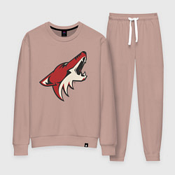 Костюм хлопковый женский Phoenix Coyotes, цвет: пыльно-розовый