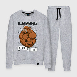 Костюм хлопковый женский Iceberg: Street Athletic, цвет: меланж