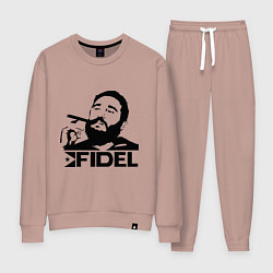 Костюм хлопковый женский FIdel, цвет: пыльно-розовый