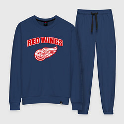 Костюм хлопковый женский Detroit Red Wings, цвет: тёмно-синий