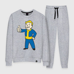 Костюм хлопковый женский Fallout Boy, цвет: меланж