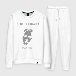 Костюм хлопковый женский Kurt Cobain: 1967-1994, цвет: белый