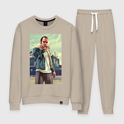 Костюм хлопковый женский Trevor Philips, цвет: миндальный