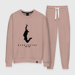 Костюм хлопковый женский Chester Bennington, цвет: пыльно-розовый
