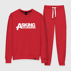 Костюм хлопковый женский Asking Alexandria, цвет: красный