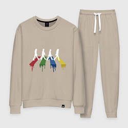 Костюм хлопковый женский Beatles Color, цвет: миндальный