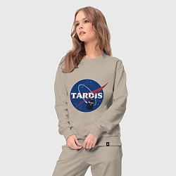 Костюм хлопковый женский Tardis NASA, цвет: миндальный — фото 2