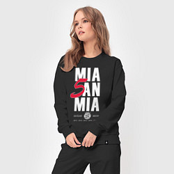 Костюм хлопковый женский Bayern FC: Mia San Mia, цвет: черный — фото 2
