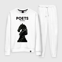 Костюм хлопковый женский Poets of the Fall: Black Horse, цвет: белый