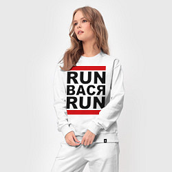 Костюм хлопковый женский Run Вася Run, цвет: белый — фото 2