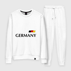 Костюм хлопковый женский Сборная Германии: 10 номер, цвет: белый