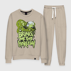 Костюм хлопковый женский Bring Me The Horizon: Green Girl, цвет: миндальный