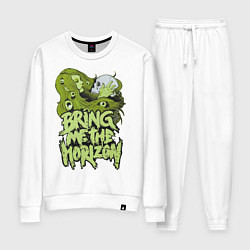 Костюм хлопковый женский Bring Me The Horizon: Green Girl, цвет: белый